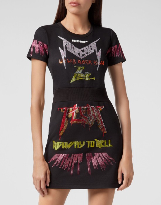 платье  от бренда philipp plein вид слева