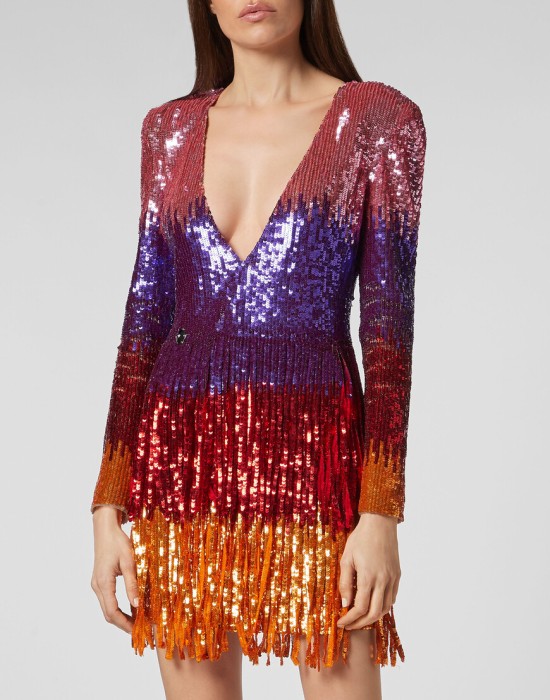 платье  от бренда philipp plein вид слева