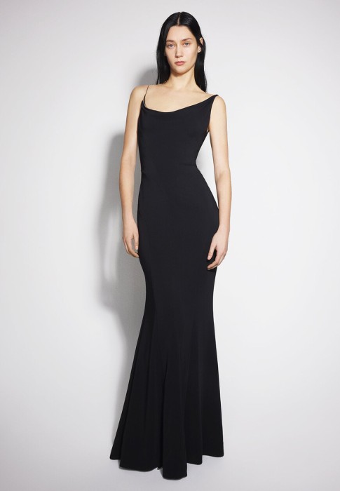 платье  от бренда mugler вид слева