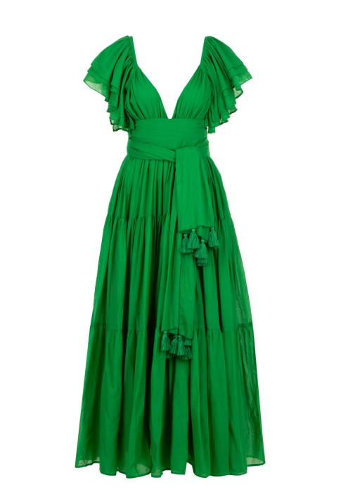 Товар с артикулом VALE MAXI DRESS вид сзади