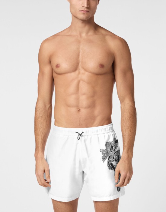 плавательные шорты  от бренда philipp plein вид слева