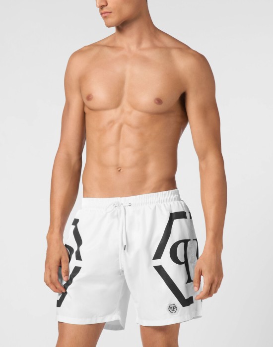 плавательные шорты  от бренда philipp plein вид слева