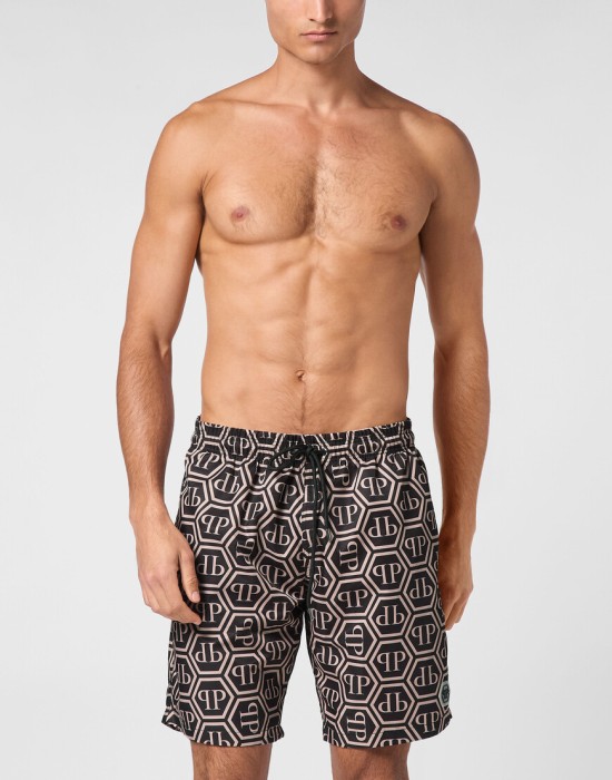 плавательные шорты  от бренда philipp plein вид слева