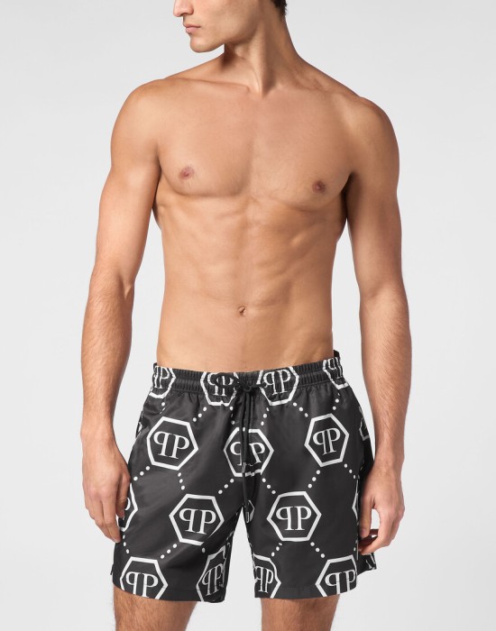 плавательные шорты  от бренда philipp plein вид слева