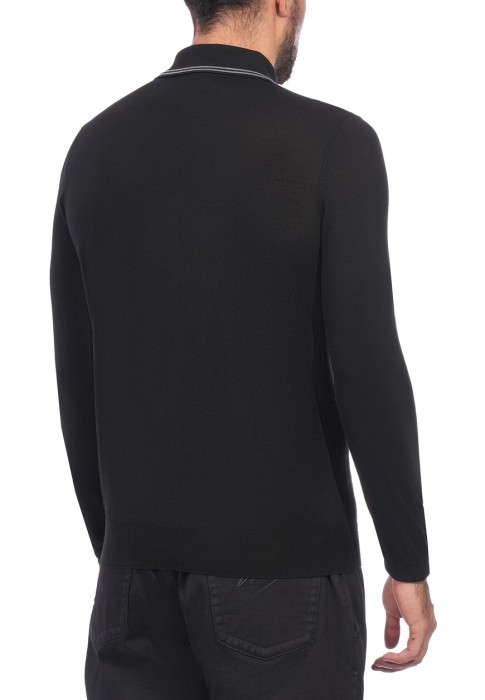 поло длинный рукав  из проверенных материалов спереди