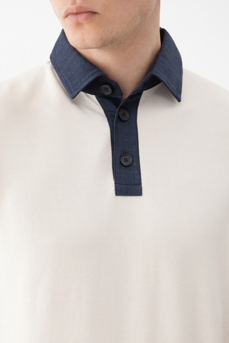 поло-джемпер  из италии вид сбоку