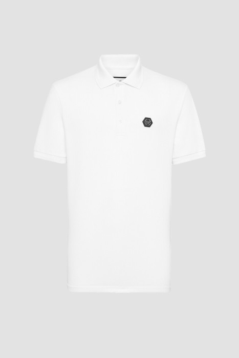 поло  модель gothic plein из хлопка спереди