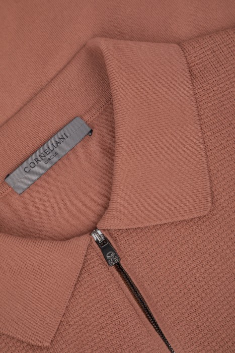 поло  модель из капсульной коллекции circle из хлопка спереди