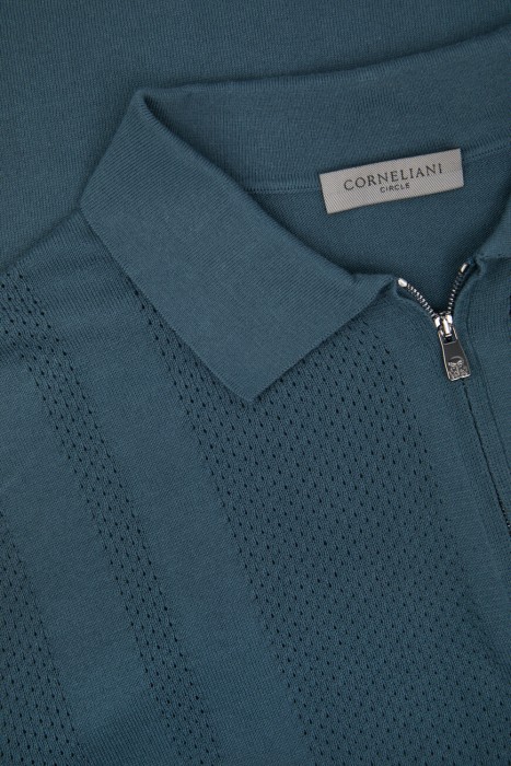 поло  модель из капсульной коллекции circle из хлопка спереди