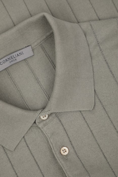 поло  модель из капсульной коллекции circle из хлопка спереди