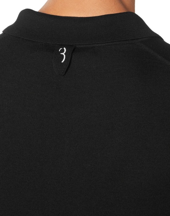 поло с длинным рукавом  из италии вид сбоку