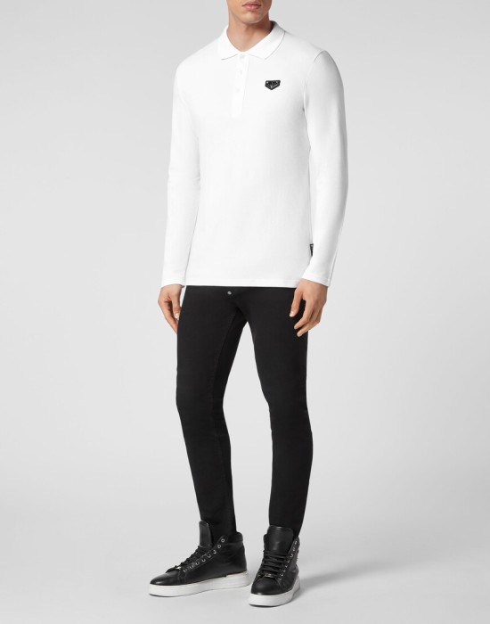 поло с длинным рукавом  по цене 31396 руб вид справа