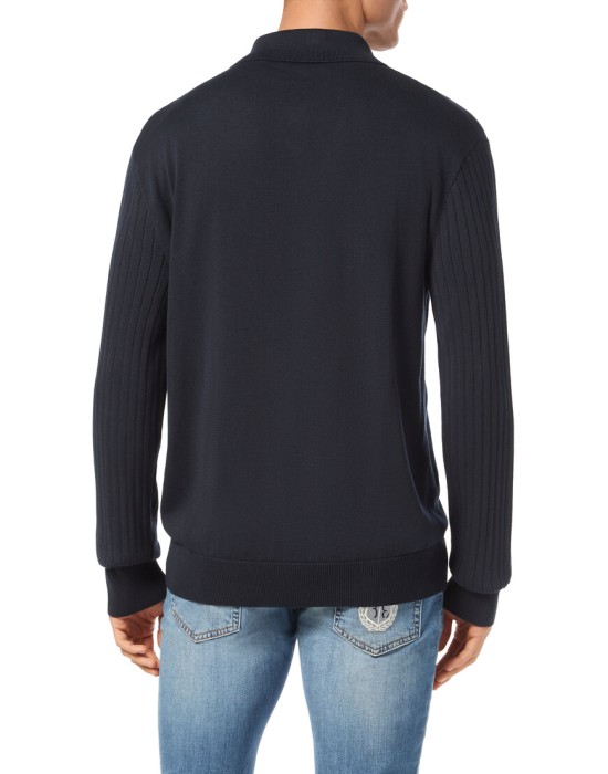 поло с длинным рукавом  BAEC-MKK0295-BKN001N_14 фотография