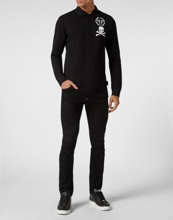 поло с длинным рукавом  по цене 32560 руб вид справа