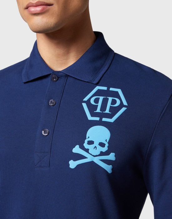 поло с длинным рукавом  из проверенных материалов спереди