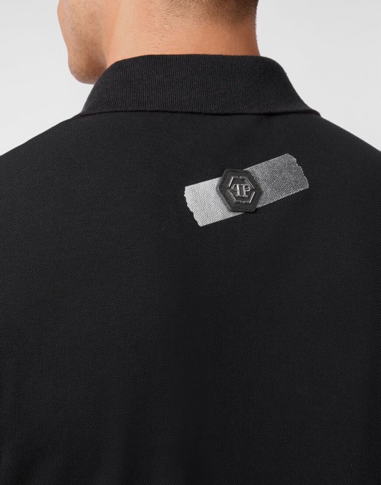 поло с длинным рукавом  из проверенных материалов спереди