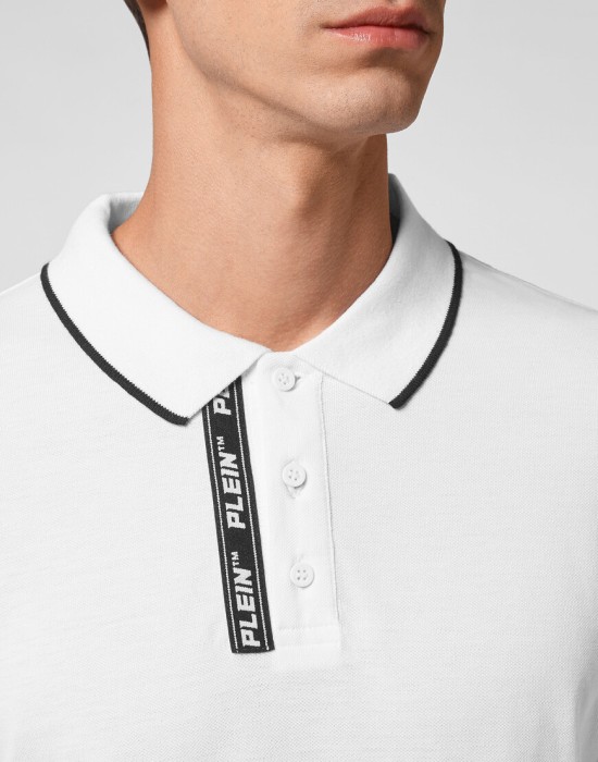 поло с длинным рукавом  из проверенных материалов спереди