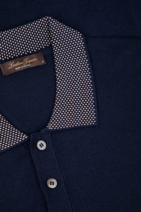 поло  из хлопка спереди