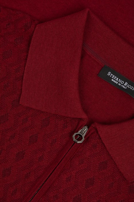 поло  из шерсти спереди