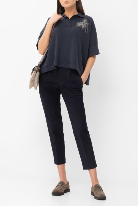 поло  из кашемира спереди