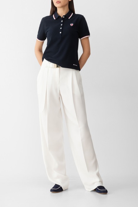 поло  из хлопка спереди