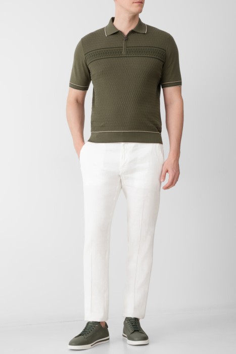 поло  из хлопка спереди