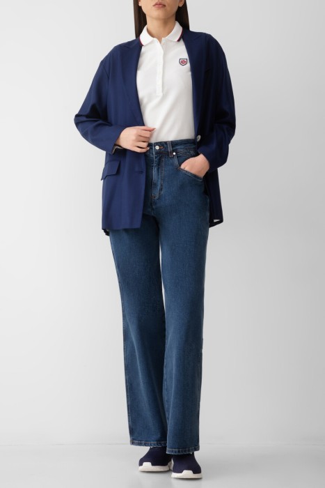 поло  из хлопка спереди