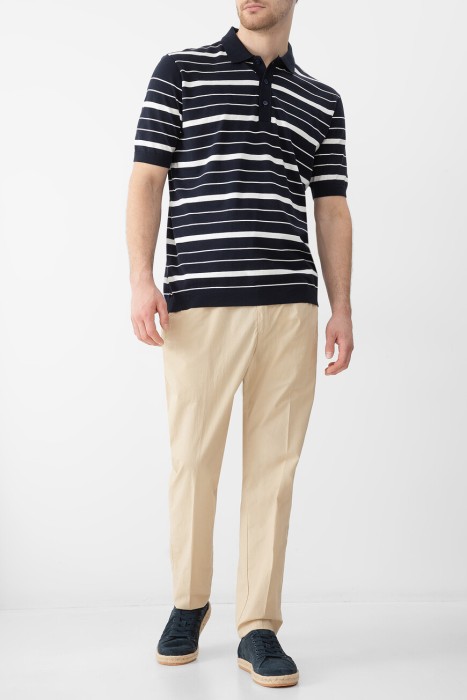 поло  из хлопка спереди