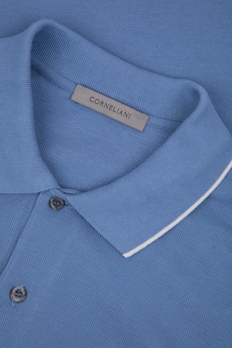 поло  из хлопка спереди