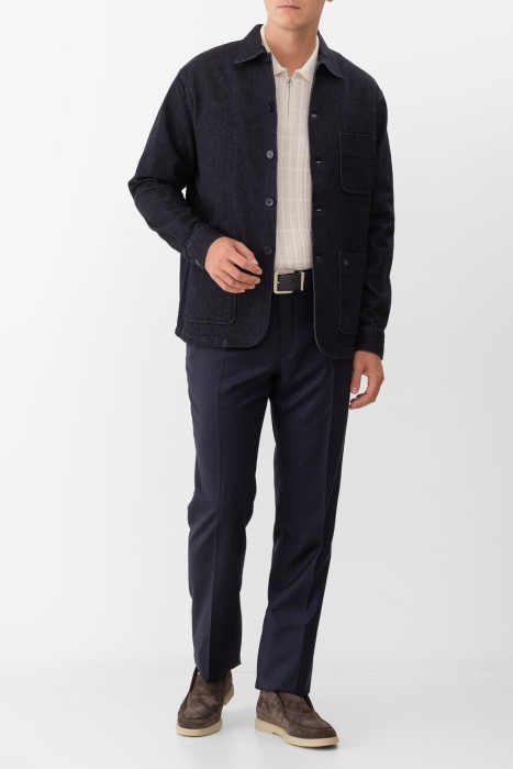 поло  из шерсти спереди