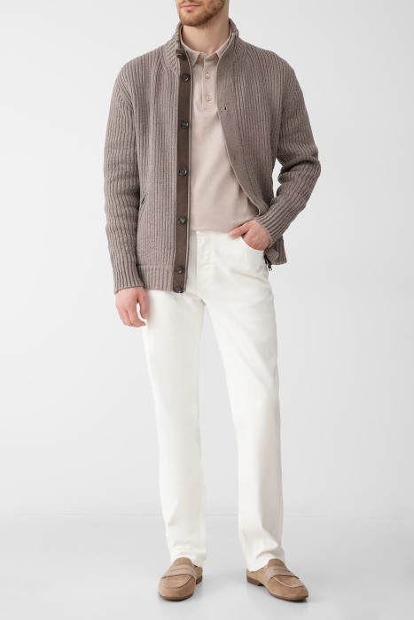 поло  из хлопка спереди