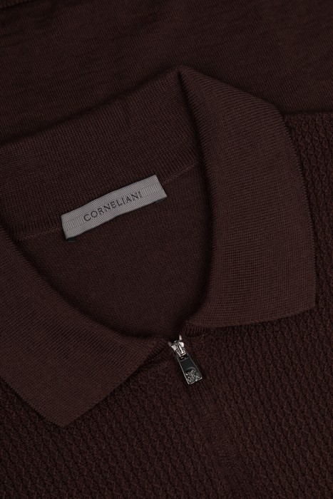 поло  из шерсти спереди