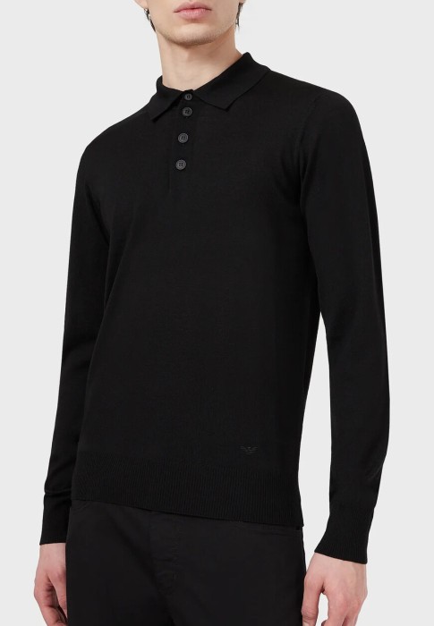 поло  от бренда emporio armani вид слева