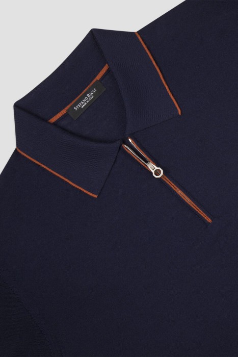 поло  из шерсти спереди