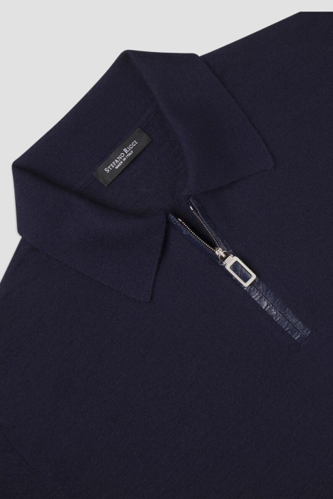 поло  из кожи спереди