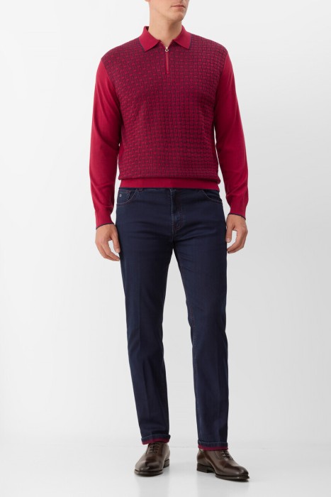 поло  из шерсти спереди