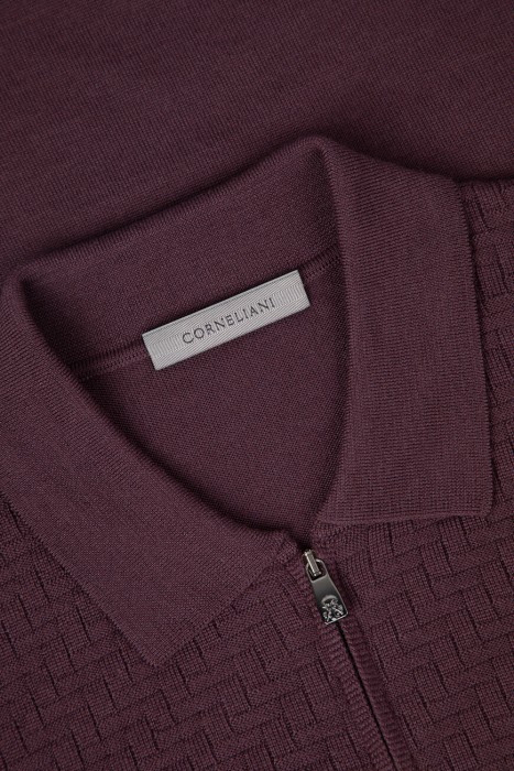 поло  из шерсти спереди