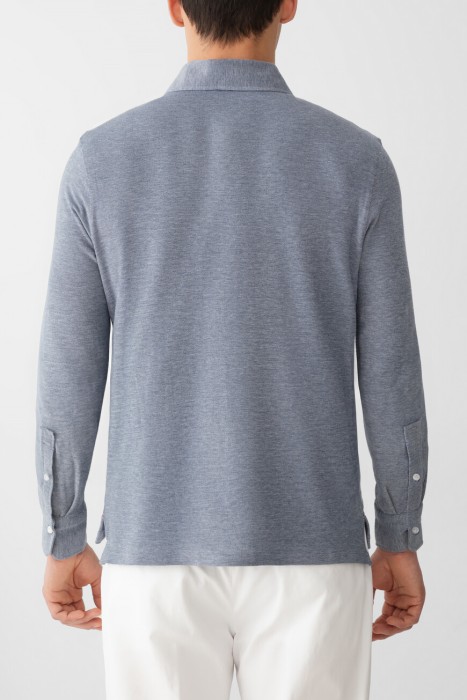 поло  от бренда isaia вид слева