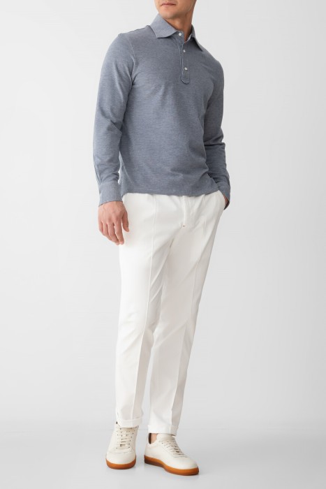 поло  из хлопка спереди