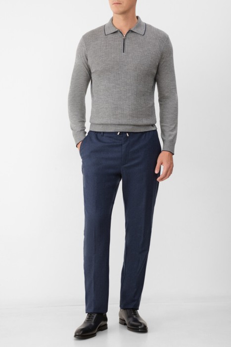 поло  из шерсти спереди