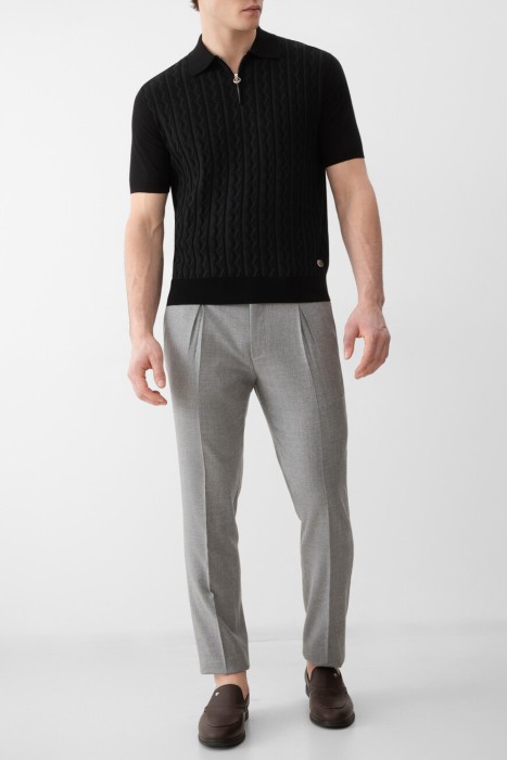 поло  из хлопка спереди