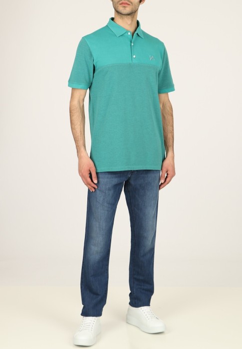 поло  от бренда isaia вид слева