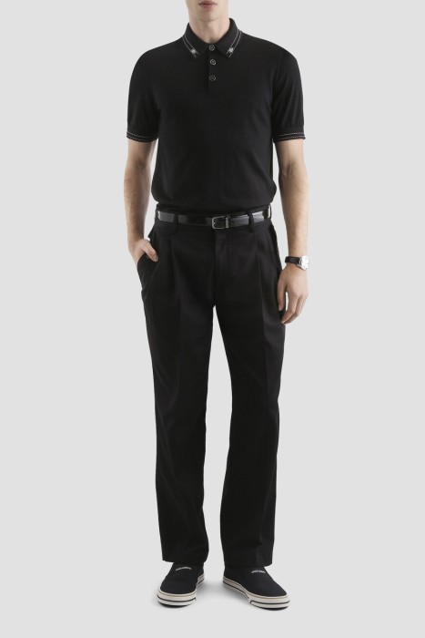 поло  из шелка спереди