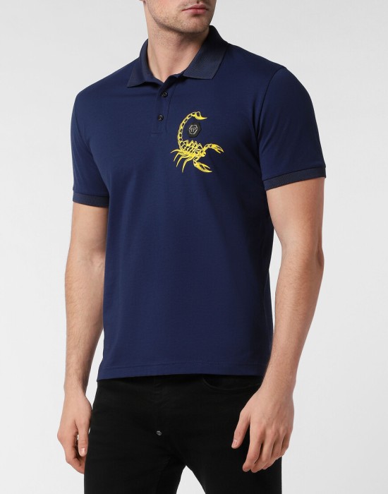 поло  от бренда philipp plein вид слева