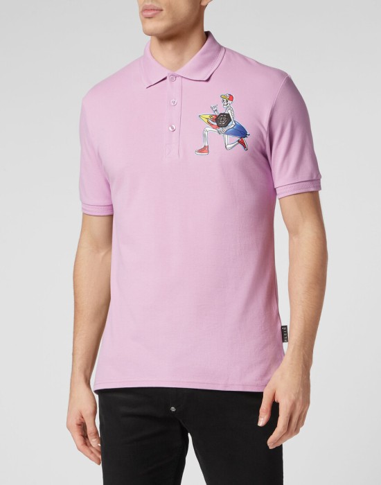 поло  от бренда philipp plein вид слева