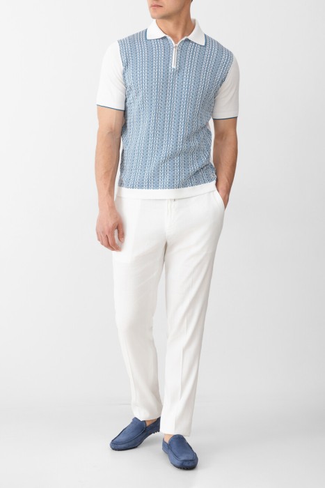 поло  из хлопка спереди