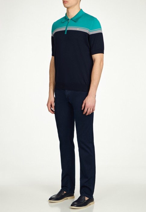поло  от бренда zilli вид слева