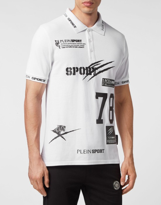 поло  от бренда plein sport вид слева