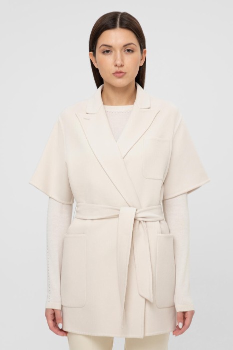 полупальто  из кашемировой и шерстяной ткани BAZAR 10860399 006 фотография