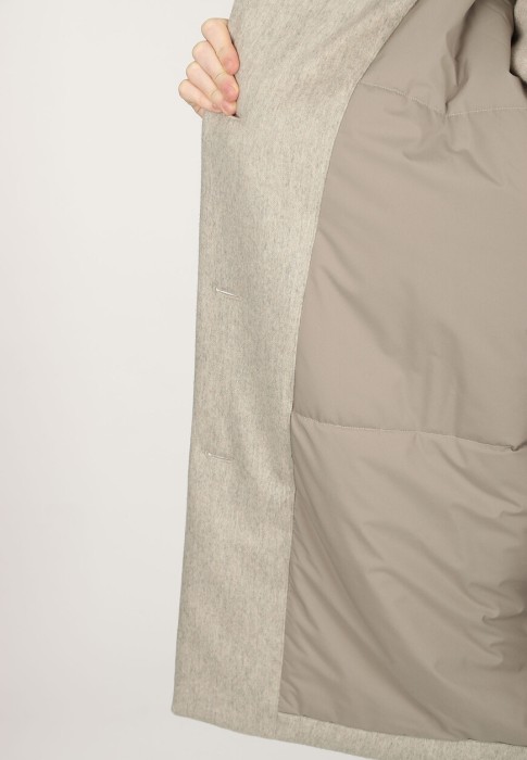 полупальто  для взрослого возраста с изнаночной стороны